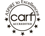 CARF black Logo